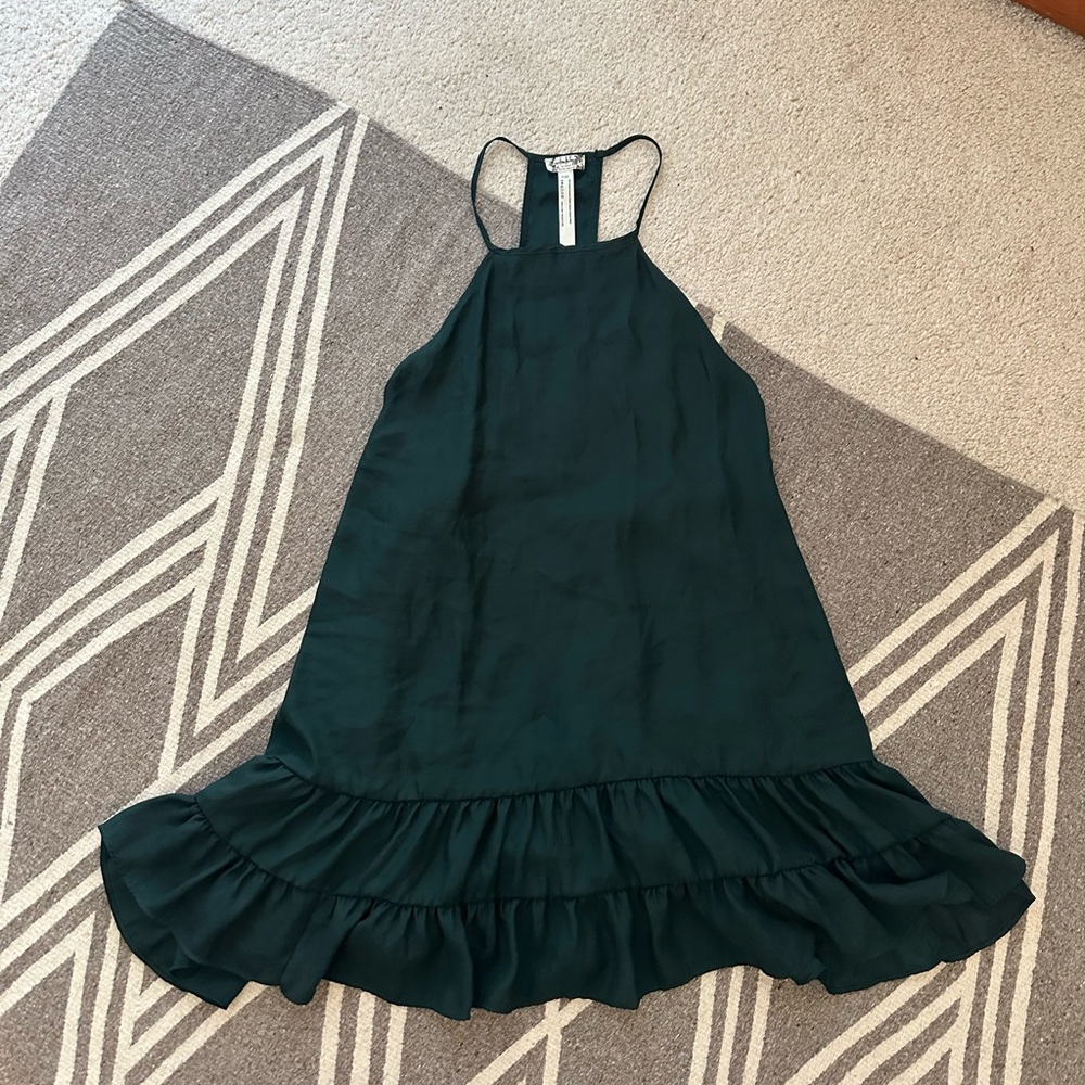 Free People Green Slip Dress